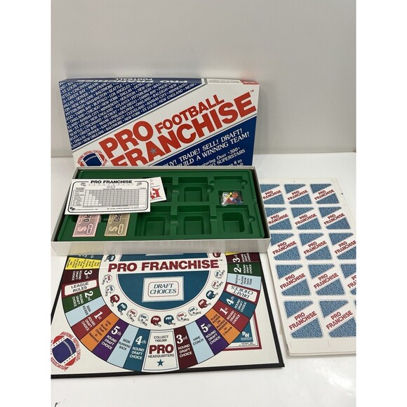 Vintage 1989 NFL Pro Football Franchise Board Game Rohrwood Enterprise Complete - Picture 1 of 15